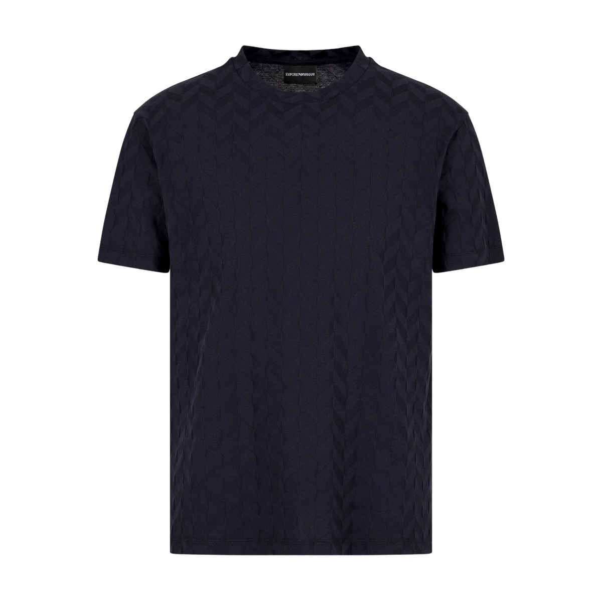 herringbone-pattern T-shirt