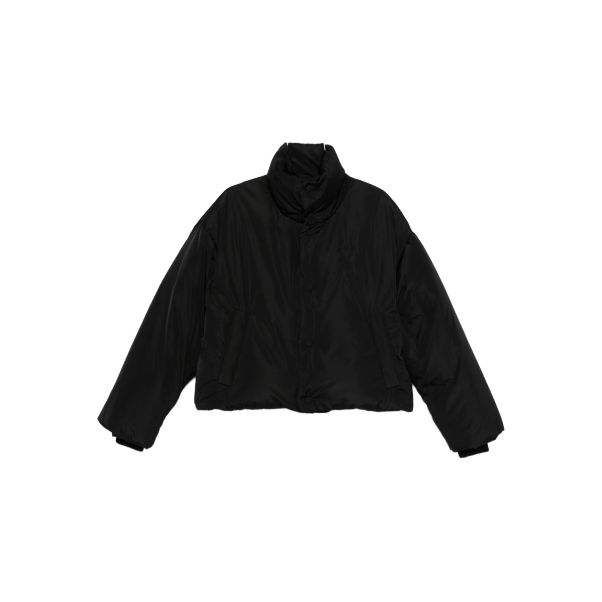 high-neck puffer jacket