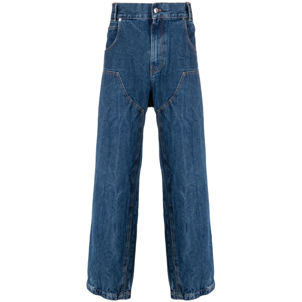 high-rise wide-leg jeans