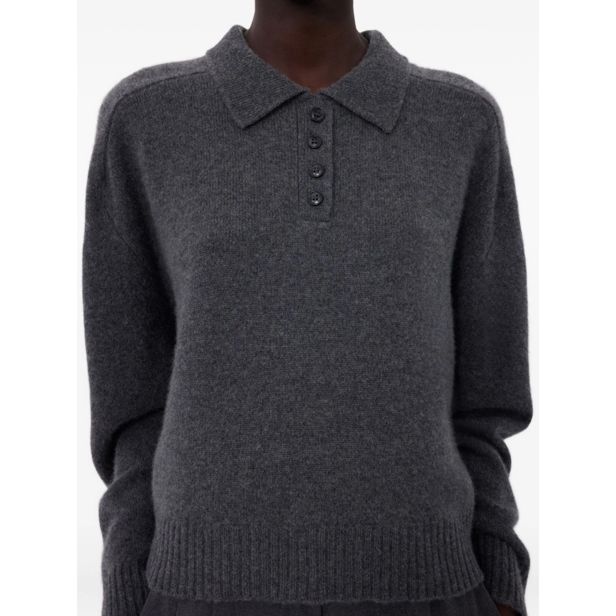 Homere LDS polo-neck ribbed sweater - Img 5