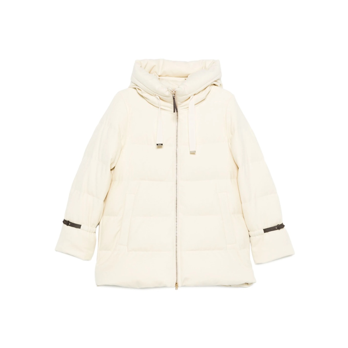 hooded quilted jacket