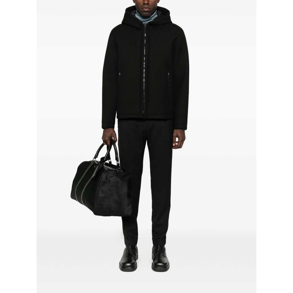 hooded zip-front jacket - Img 2