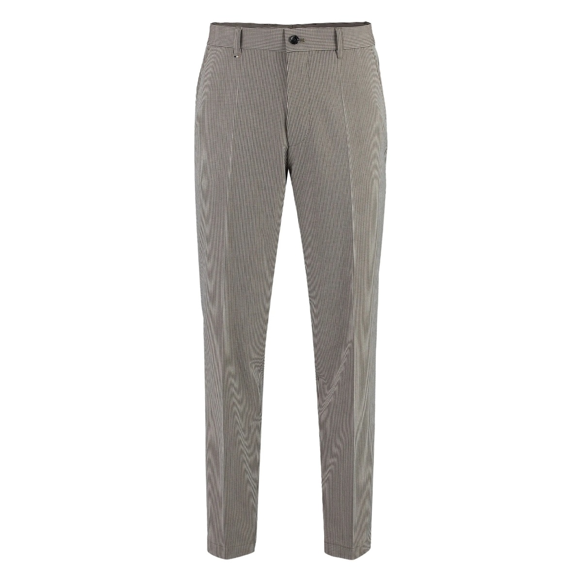 houndstooth-pattern trousers
