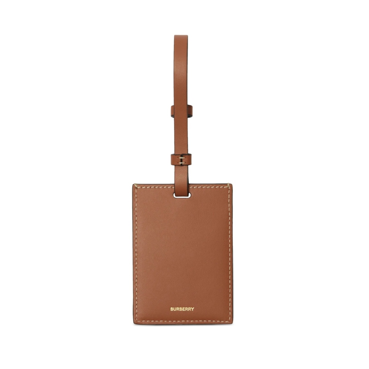 House-check leather luggage tag - Img 2