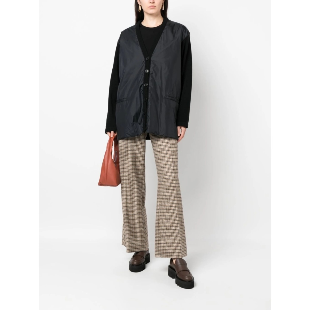 hybrid button-up cardigan - Img 2