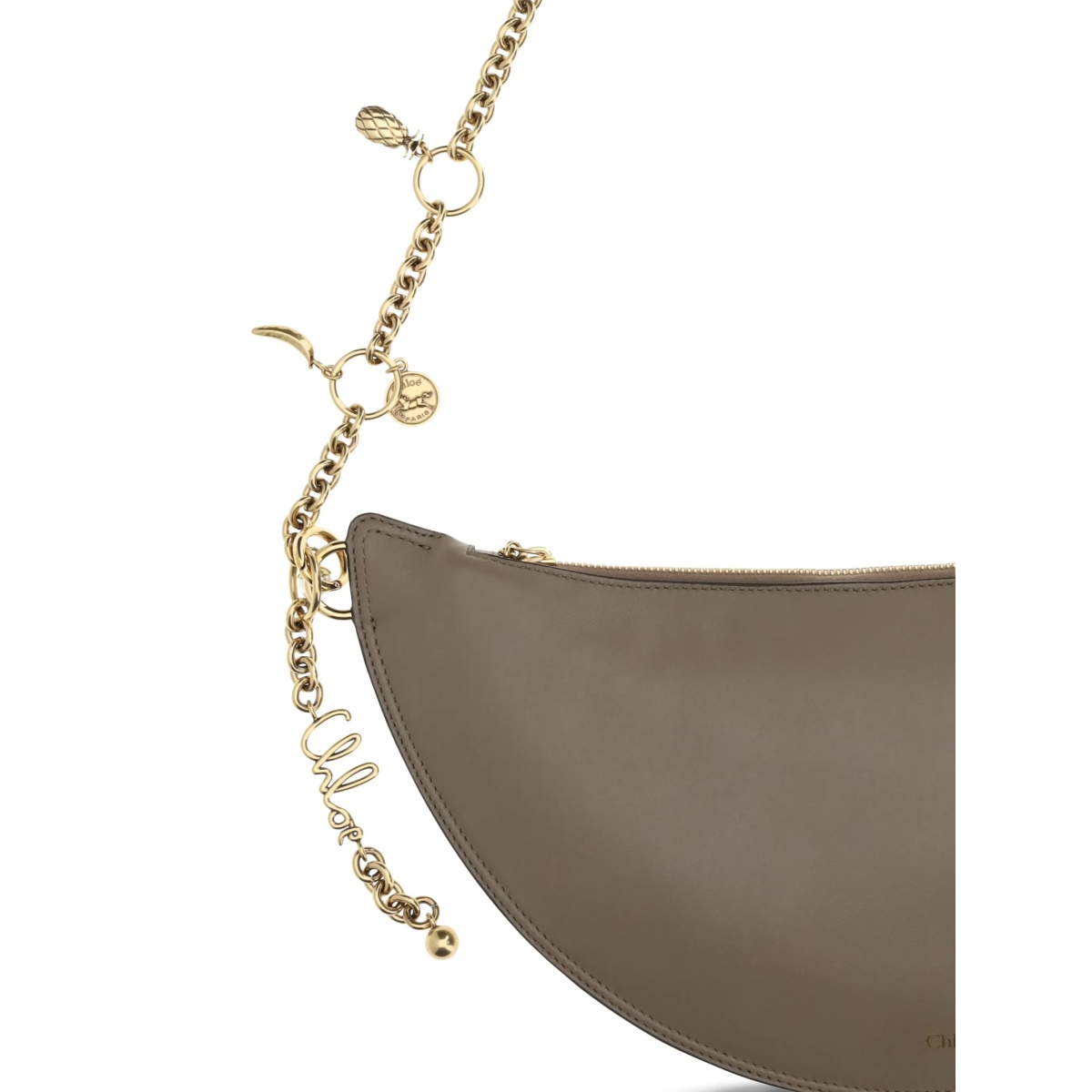 Icons chain leather shoulder bag - Img 3
