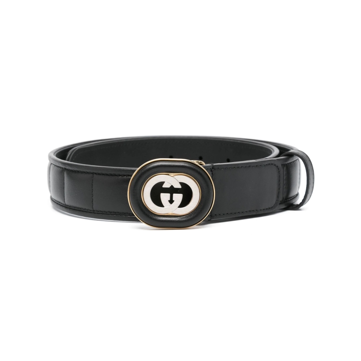 Interlocking G-buckle padded belt