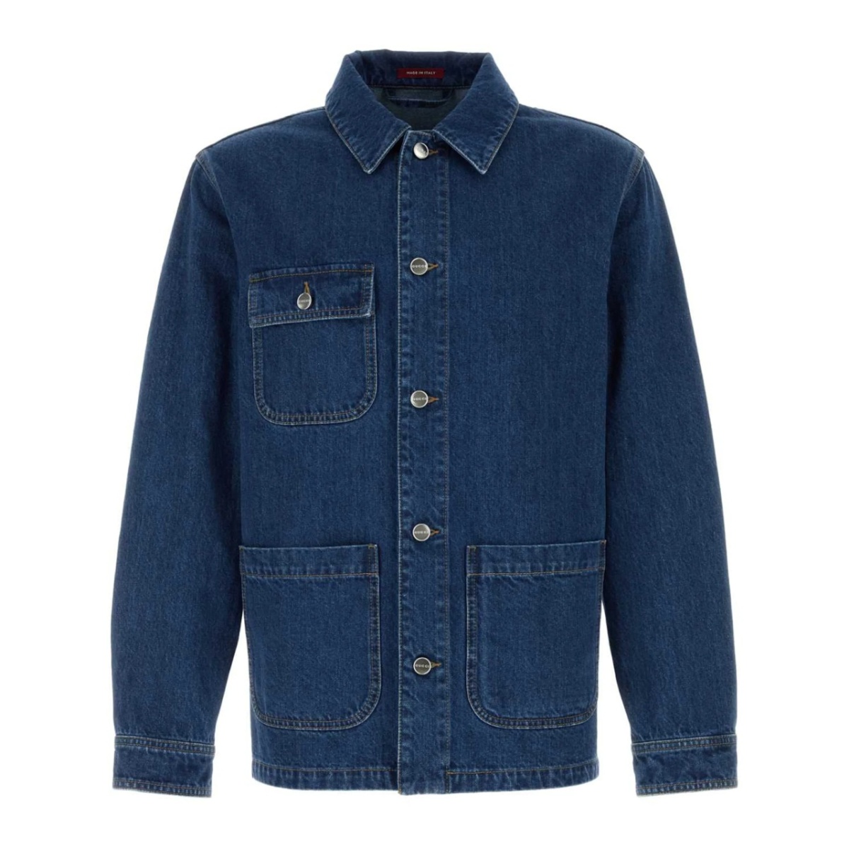 Interlocking G lasered denim jacket