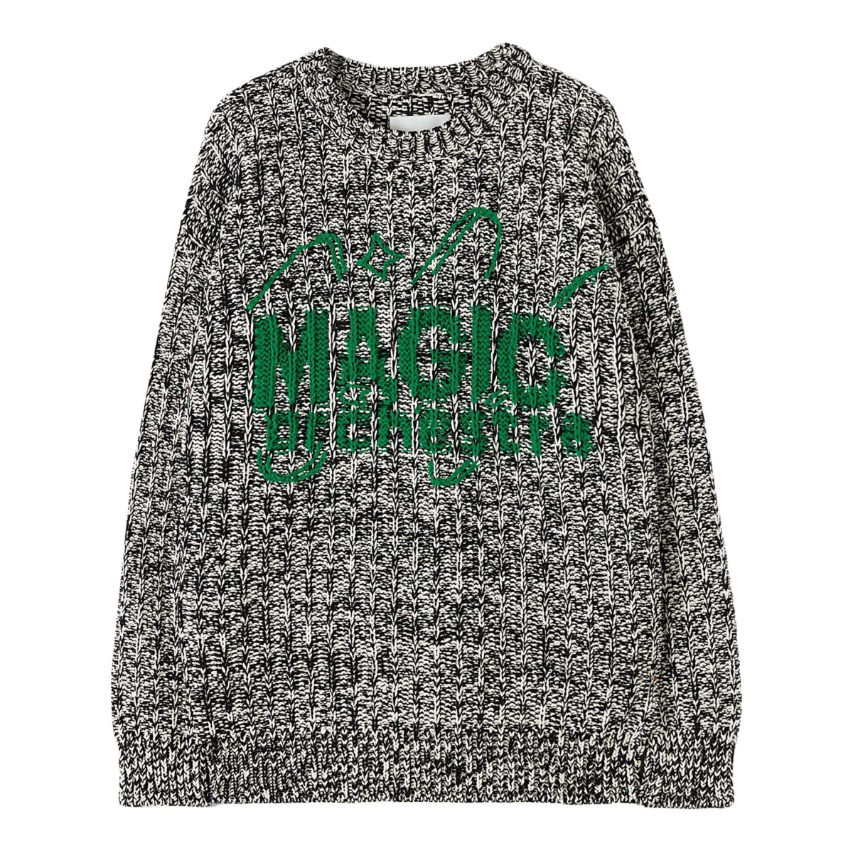 jacquard wool blend jumper