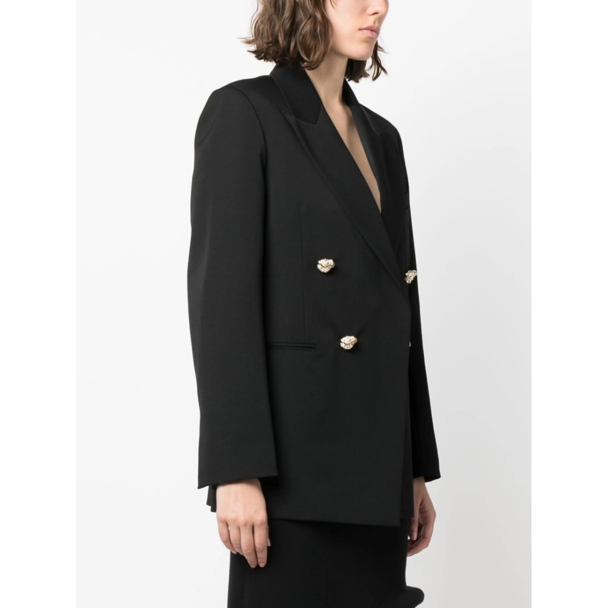 jewel-buttons open-front blazer - Img 3