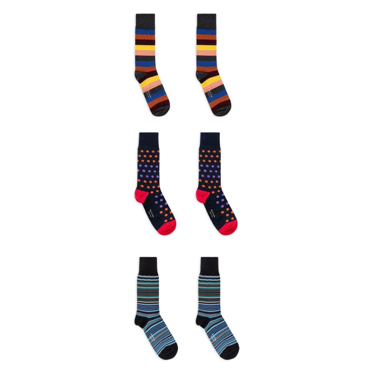 knitted socks (pack of three)