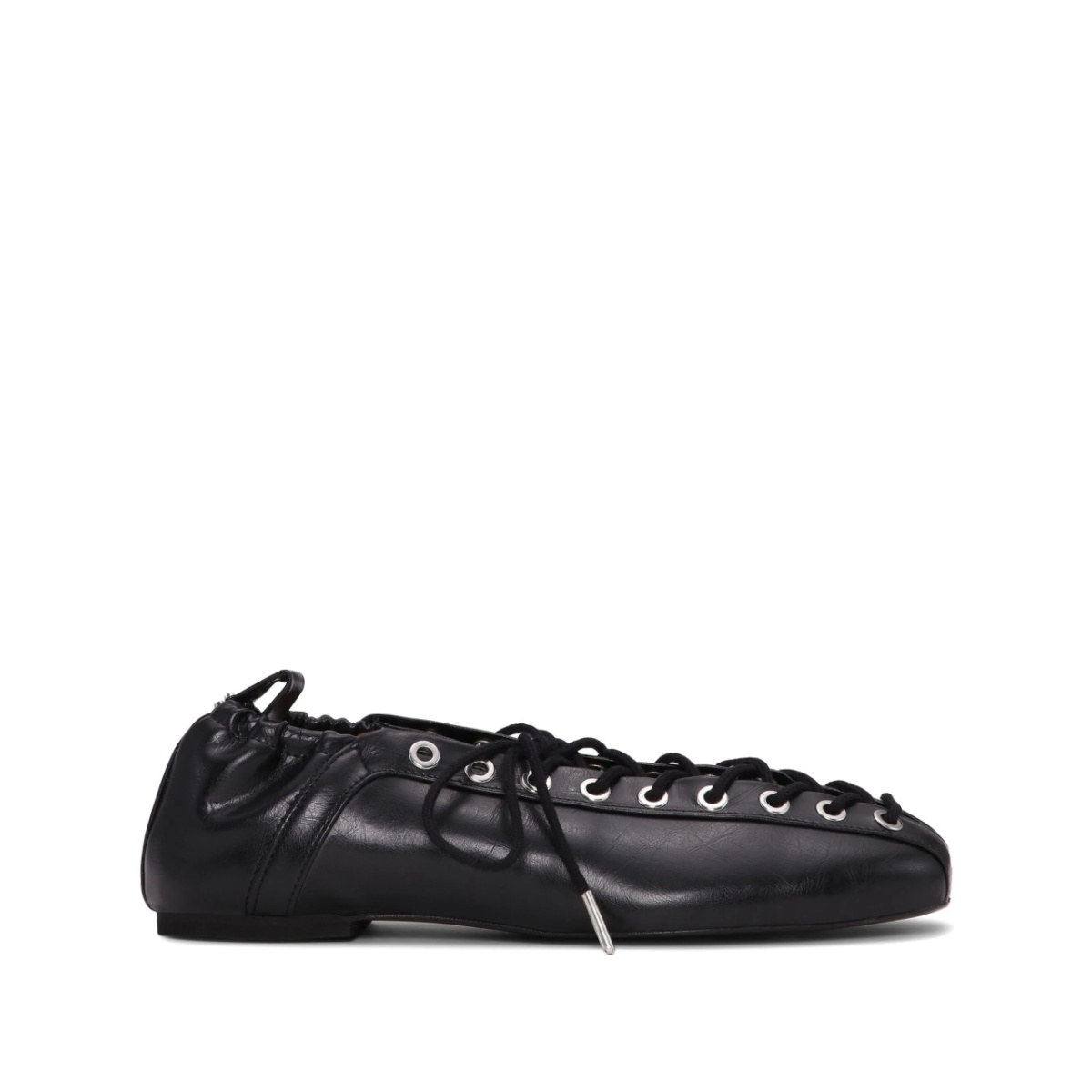 lace-up ballet flats