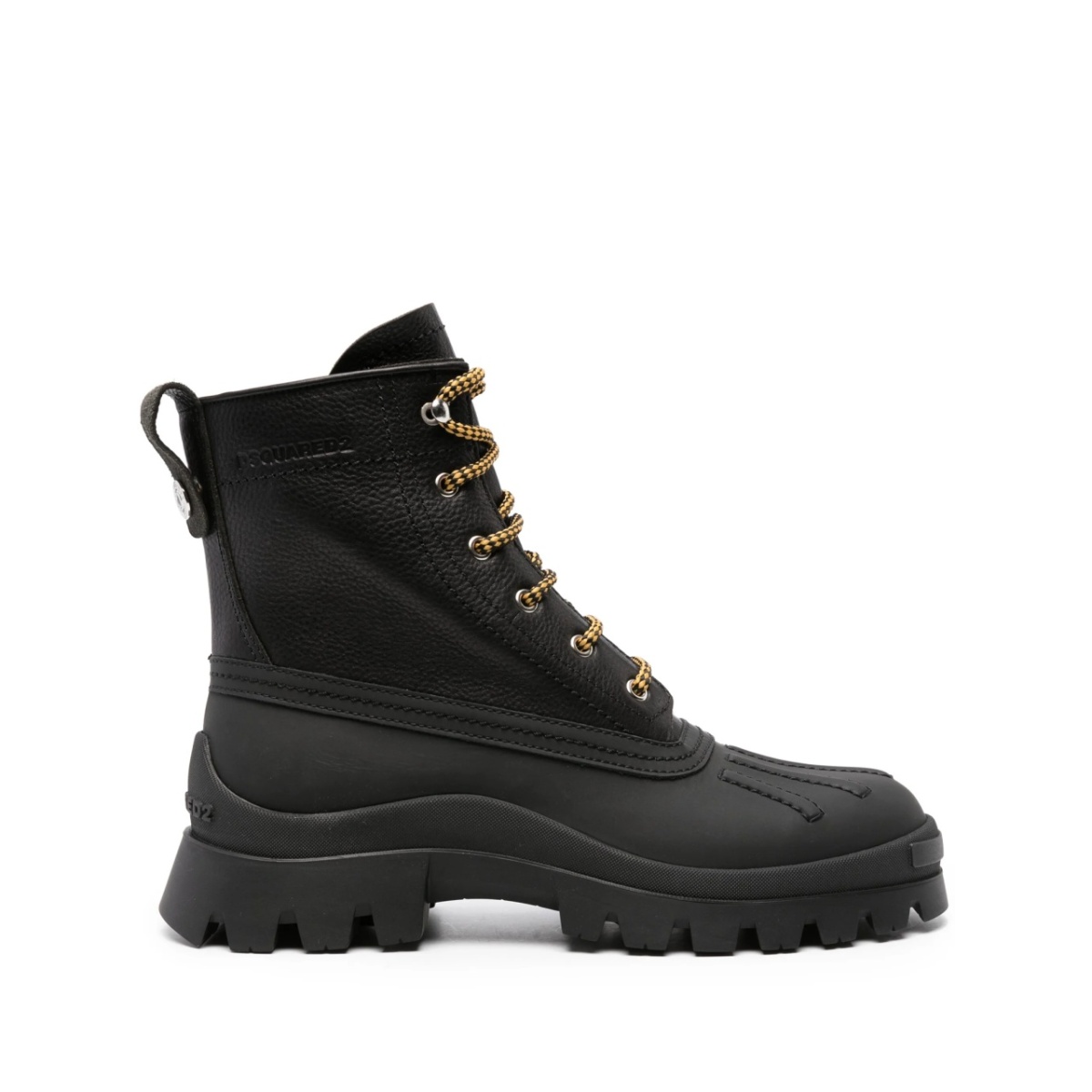 lace-up leather ankle boots