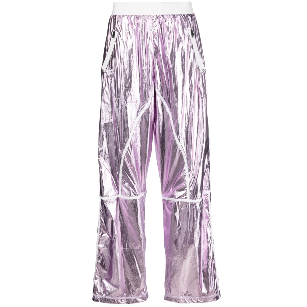 Laminated track pants