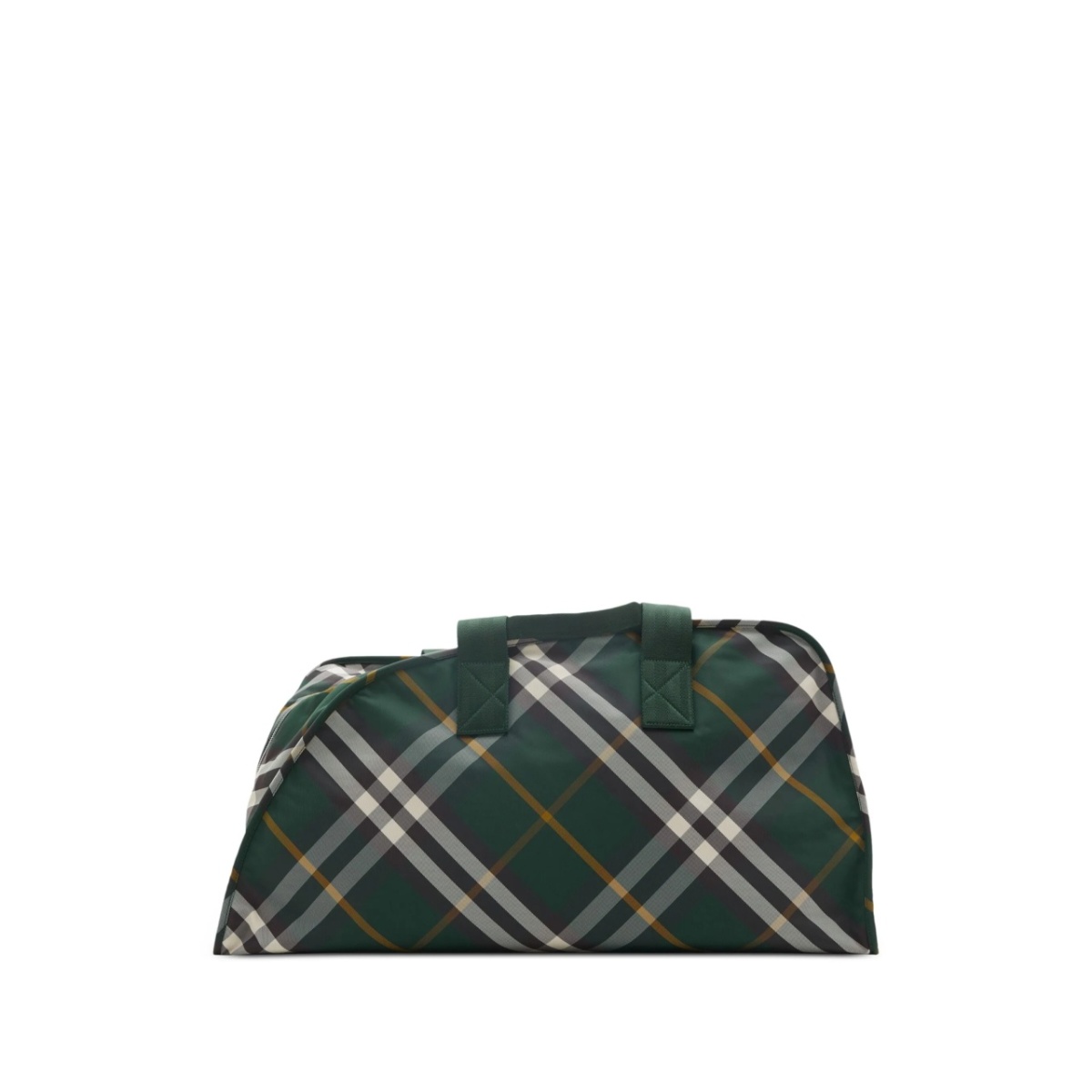 large Shield check-pattern duffle bag
