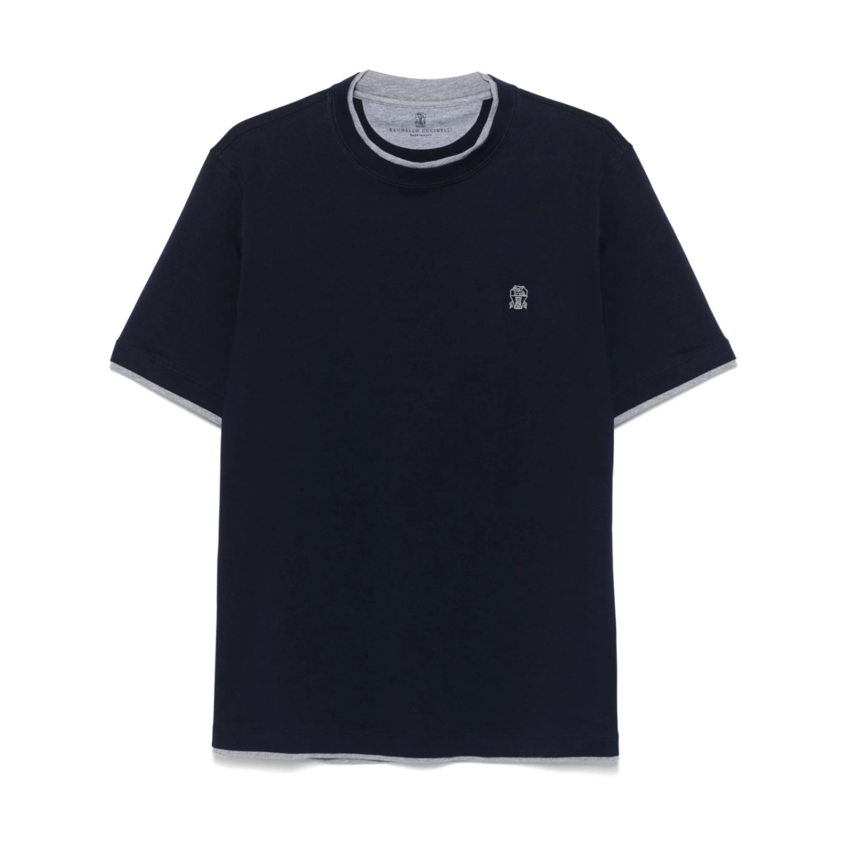 layered-effect T-shirt