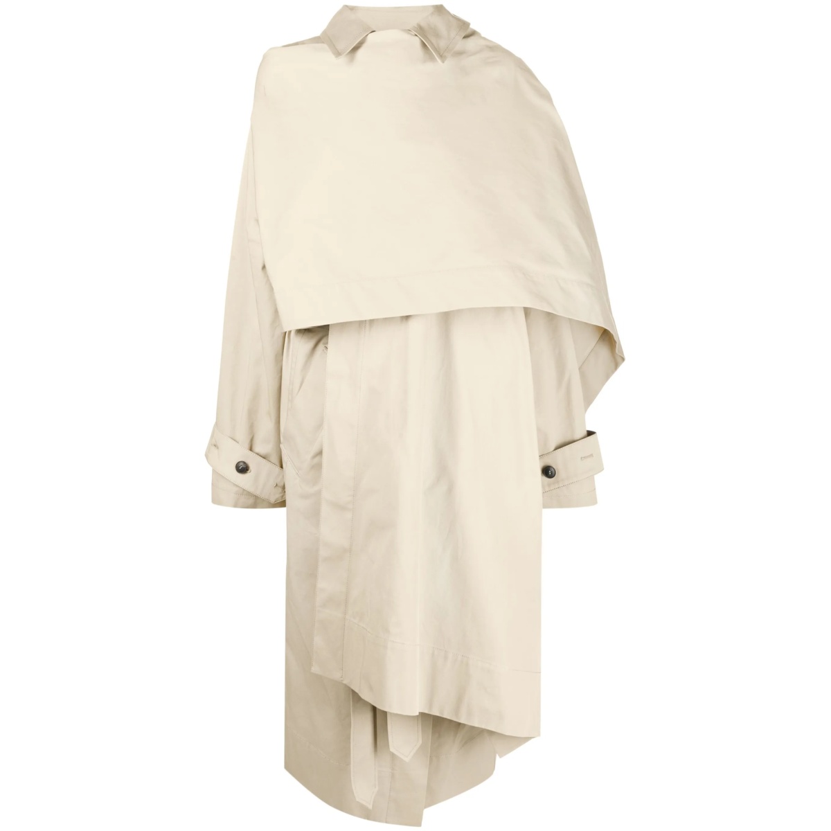 layered long-sleeved jacket
