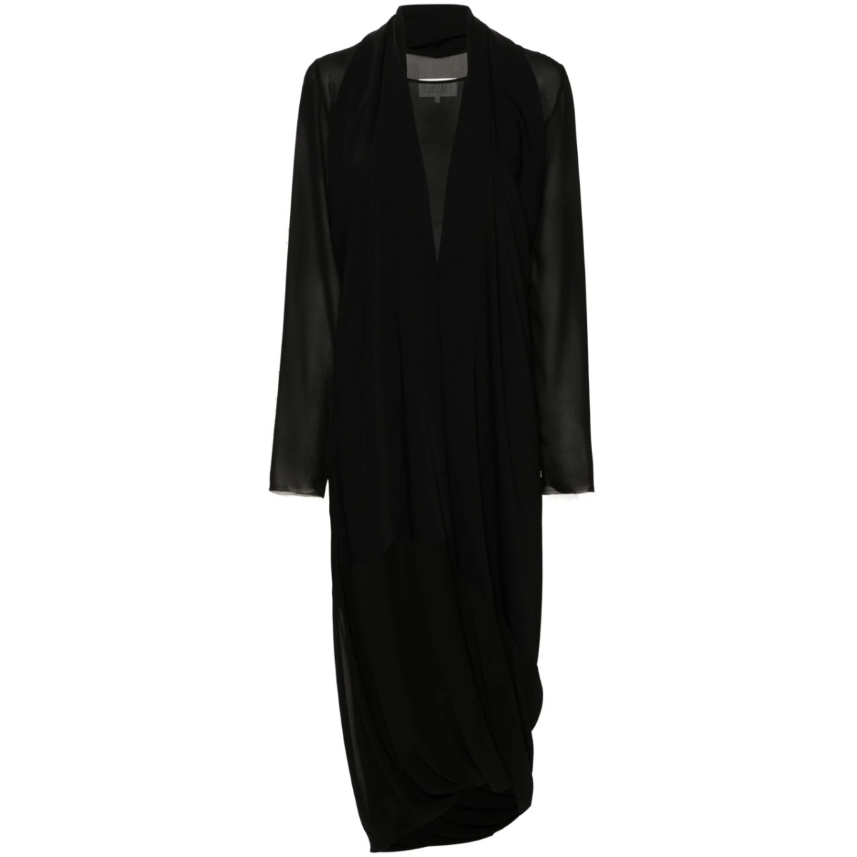 layered sheer maxi dress