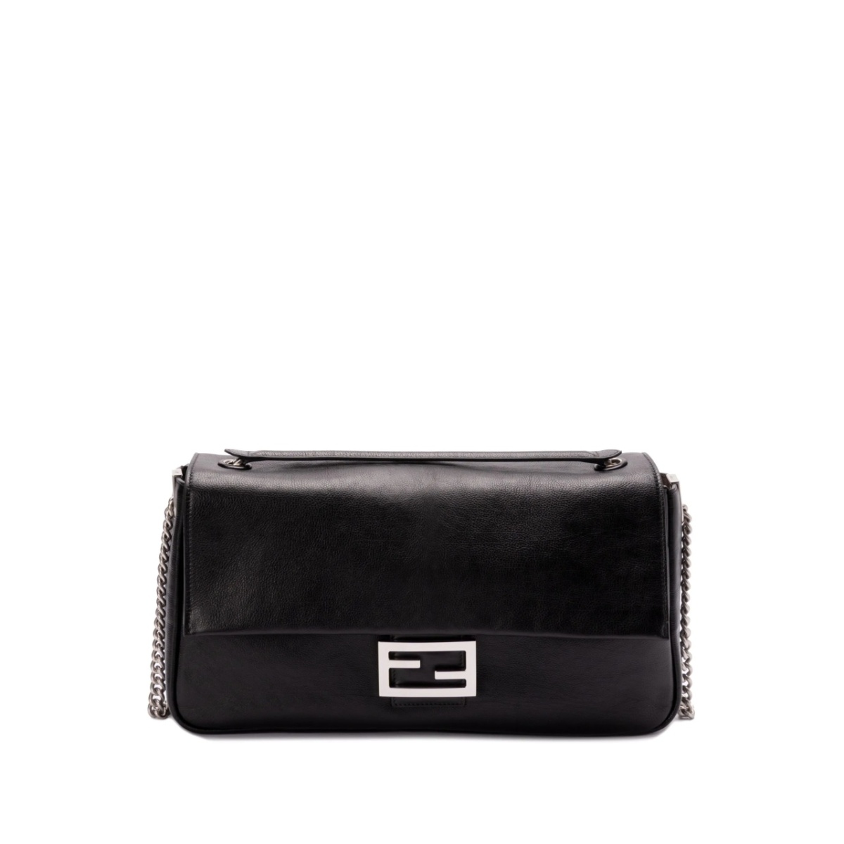 leather baguette shoulder bag