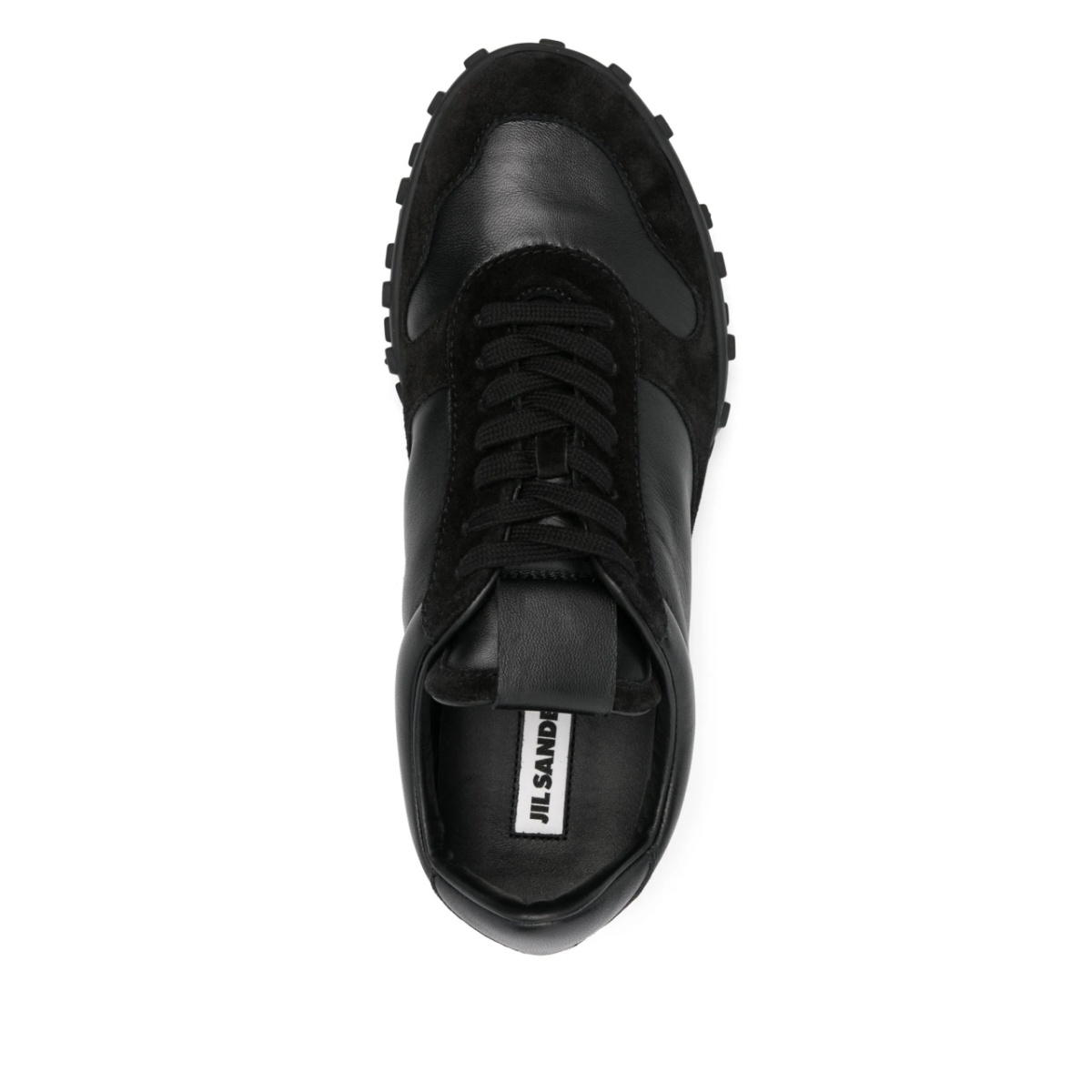 leather lace-up sneakers - Img 4