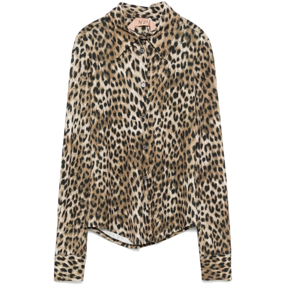 leopard-print blouse