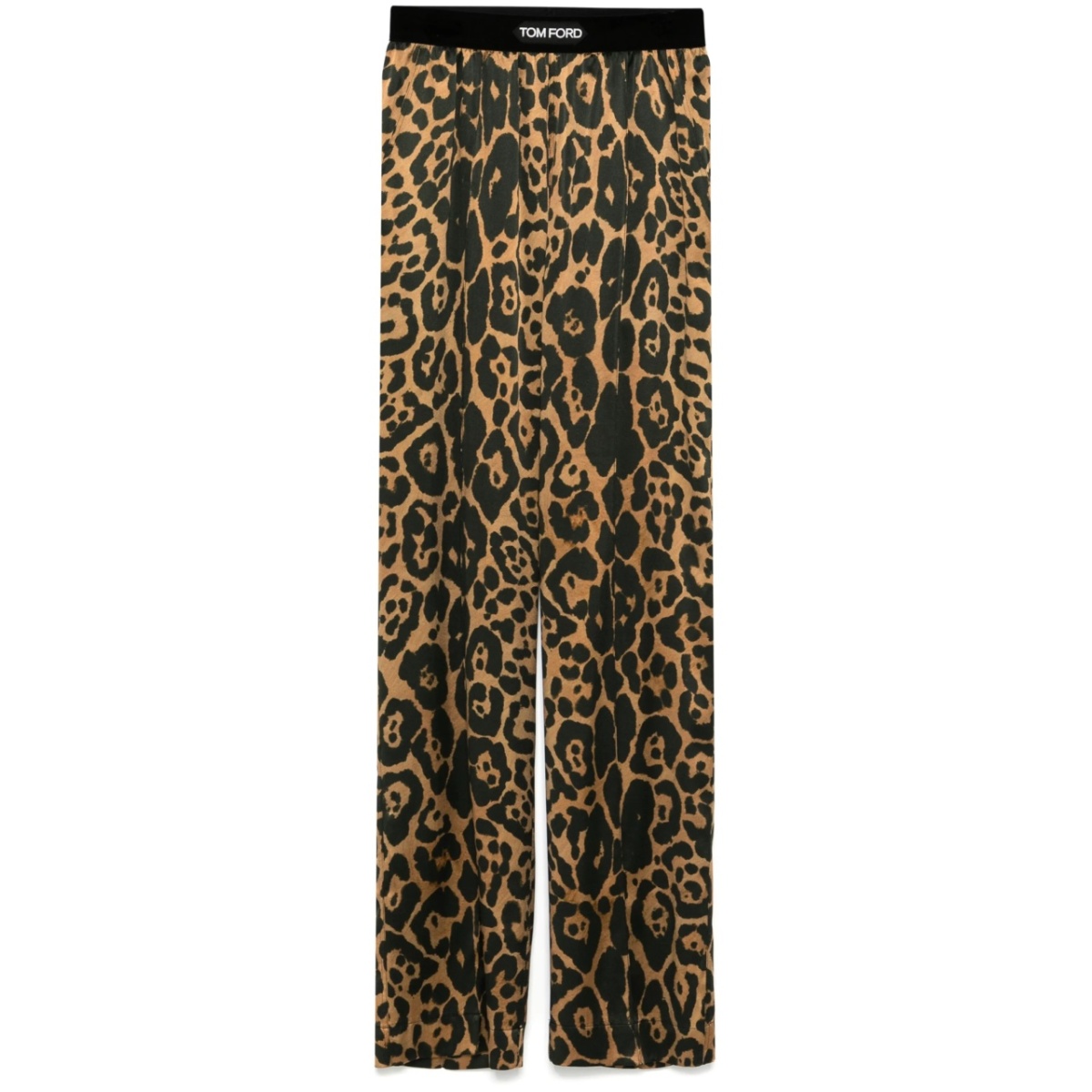 leopard-print trousers