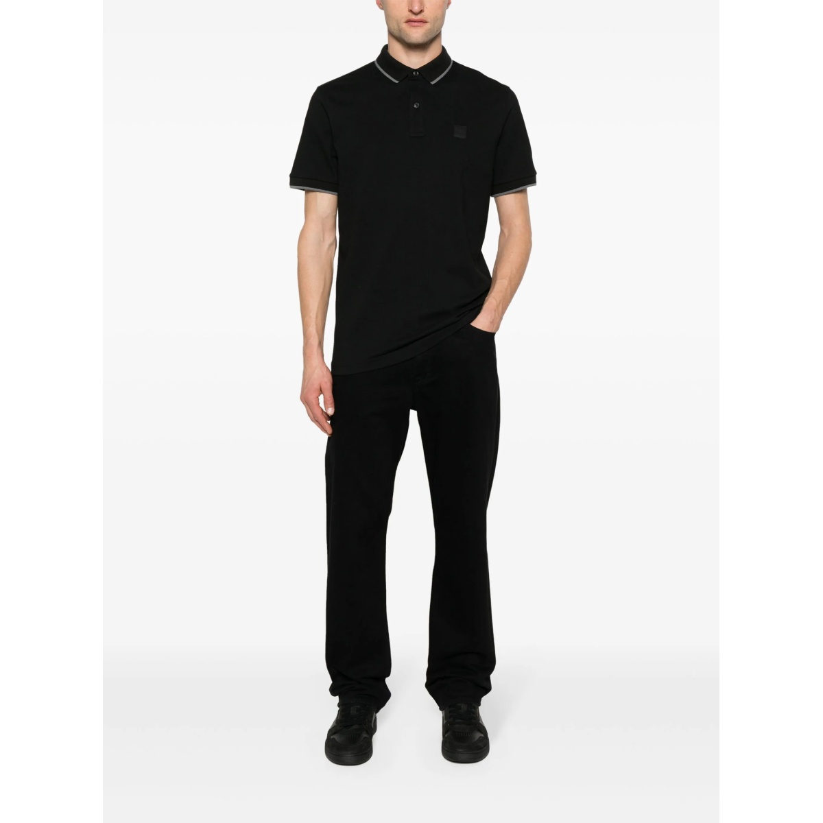 logo-appliqué polo shirt - Img 2