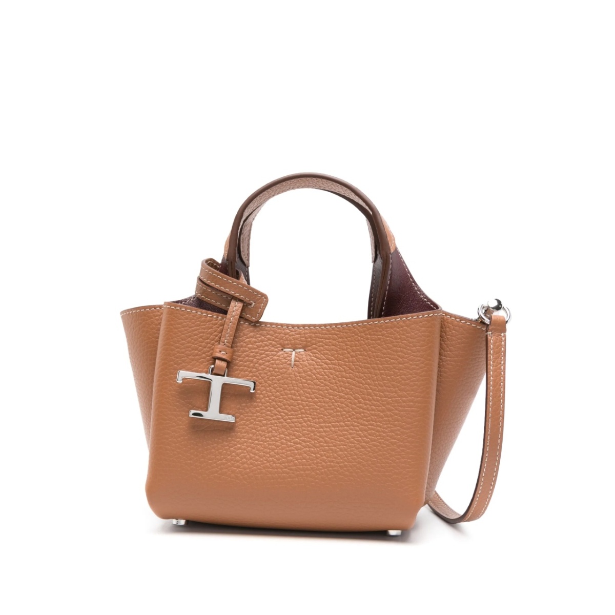 logo-detail leather cross body bag