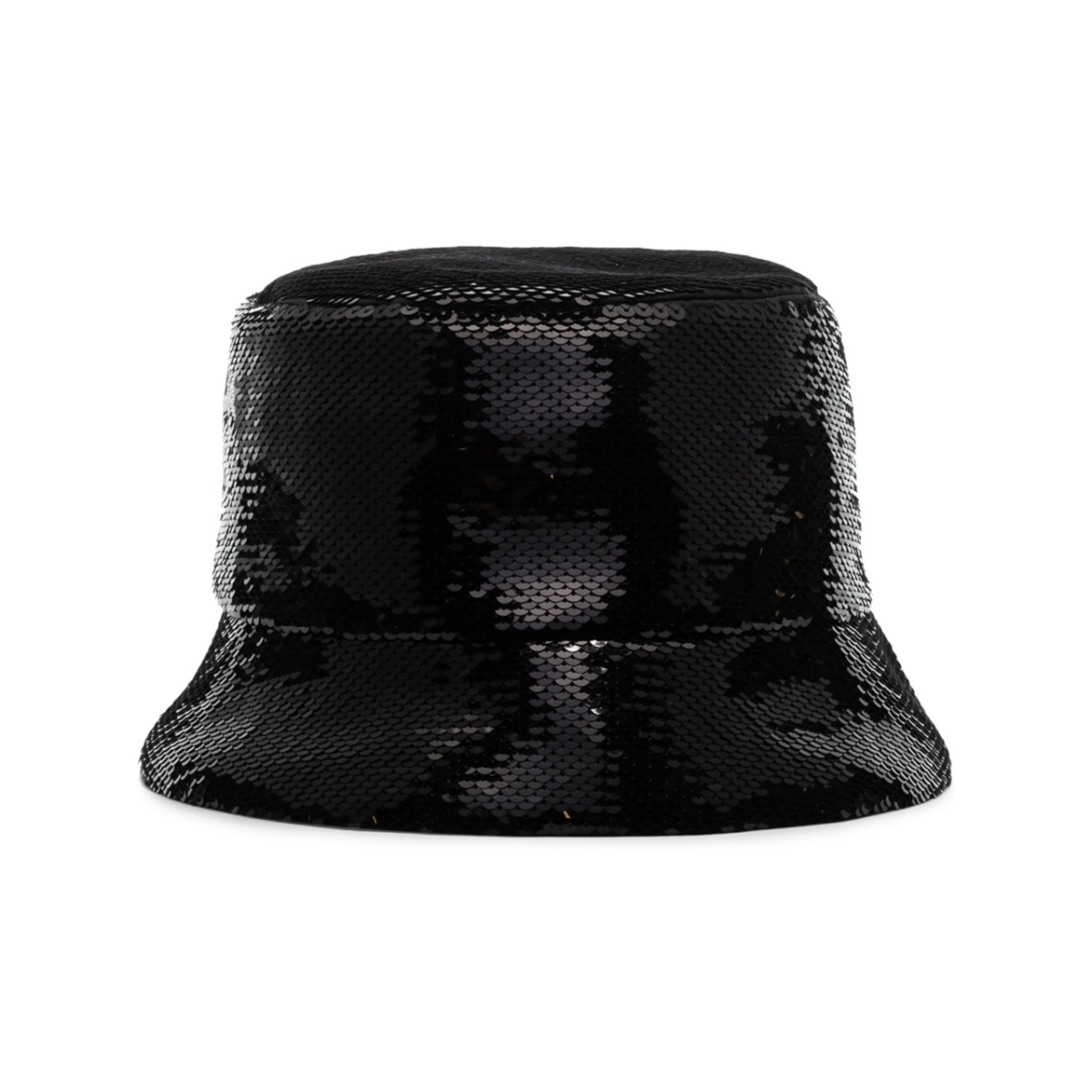logo-embellished sequined bucket hat