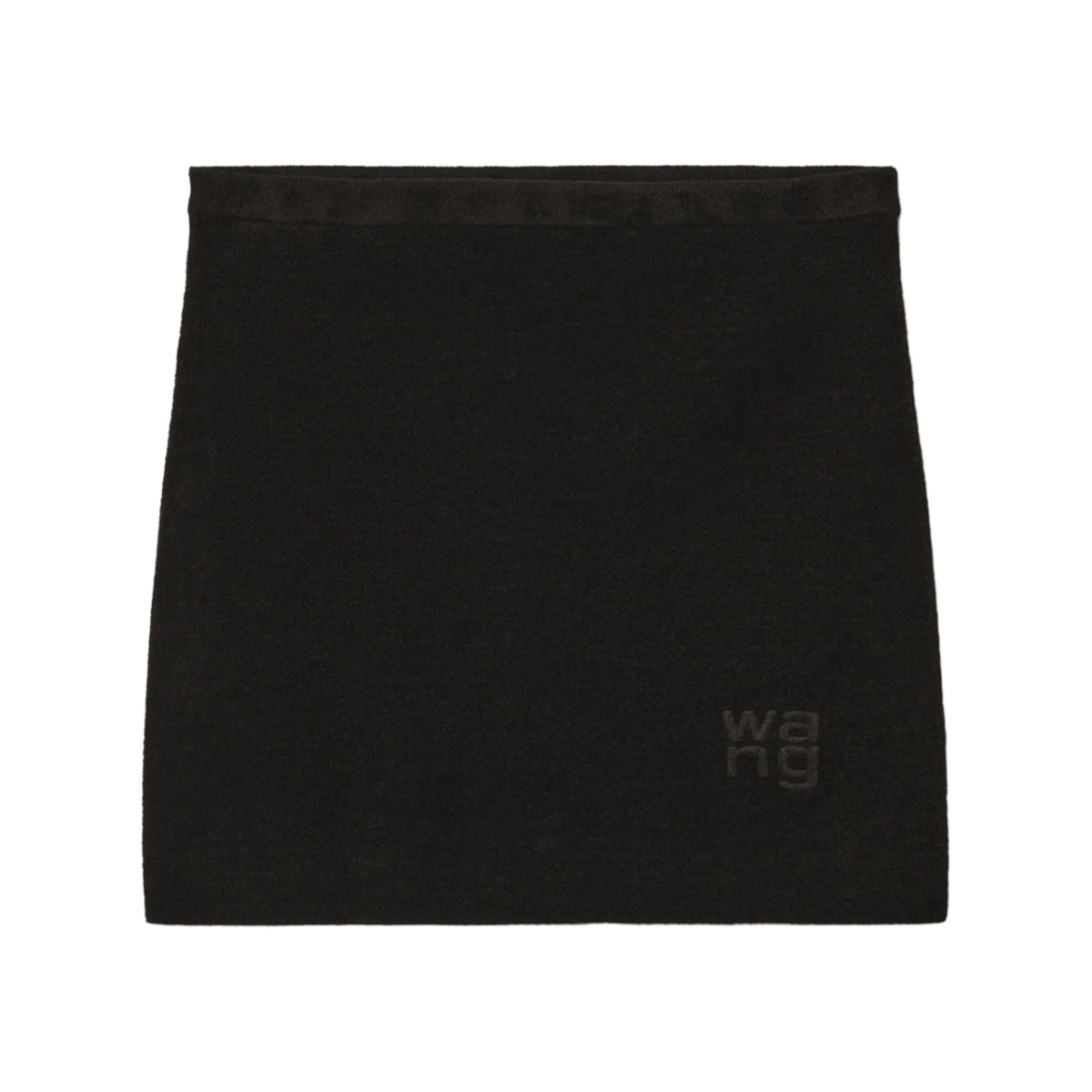 logo-embossed mini skirt