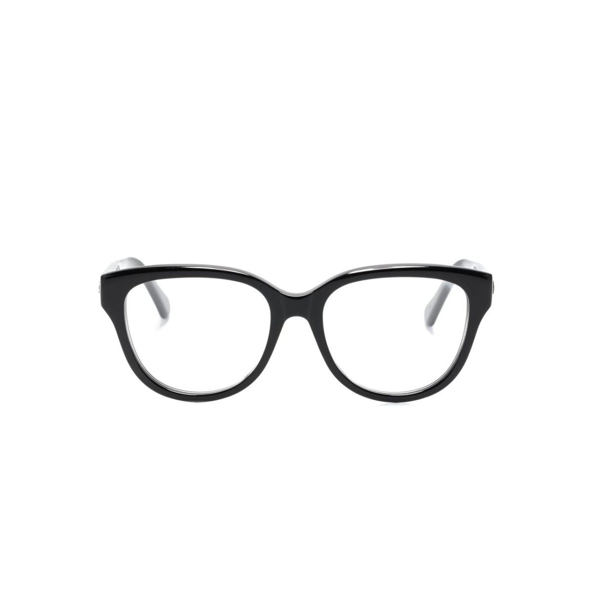 logo-embossed square-frame glasses