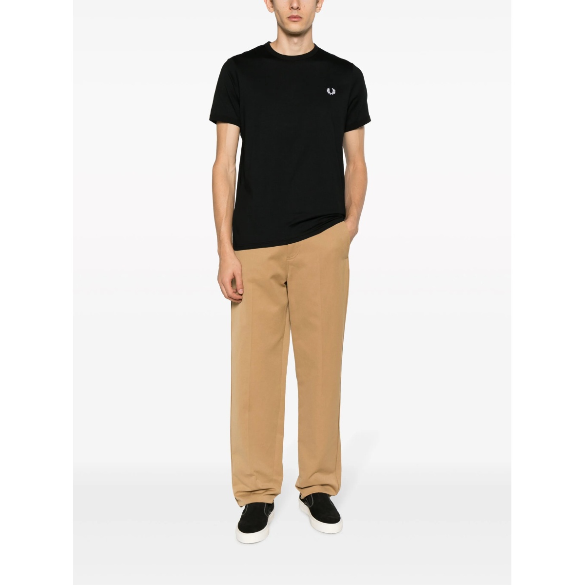 logo-embroidered cotton T-shirt - Img 2