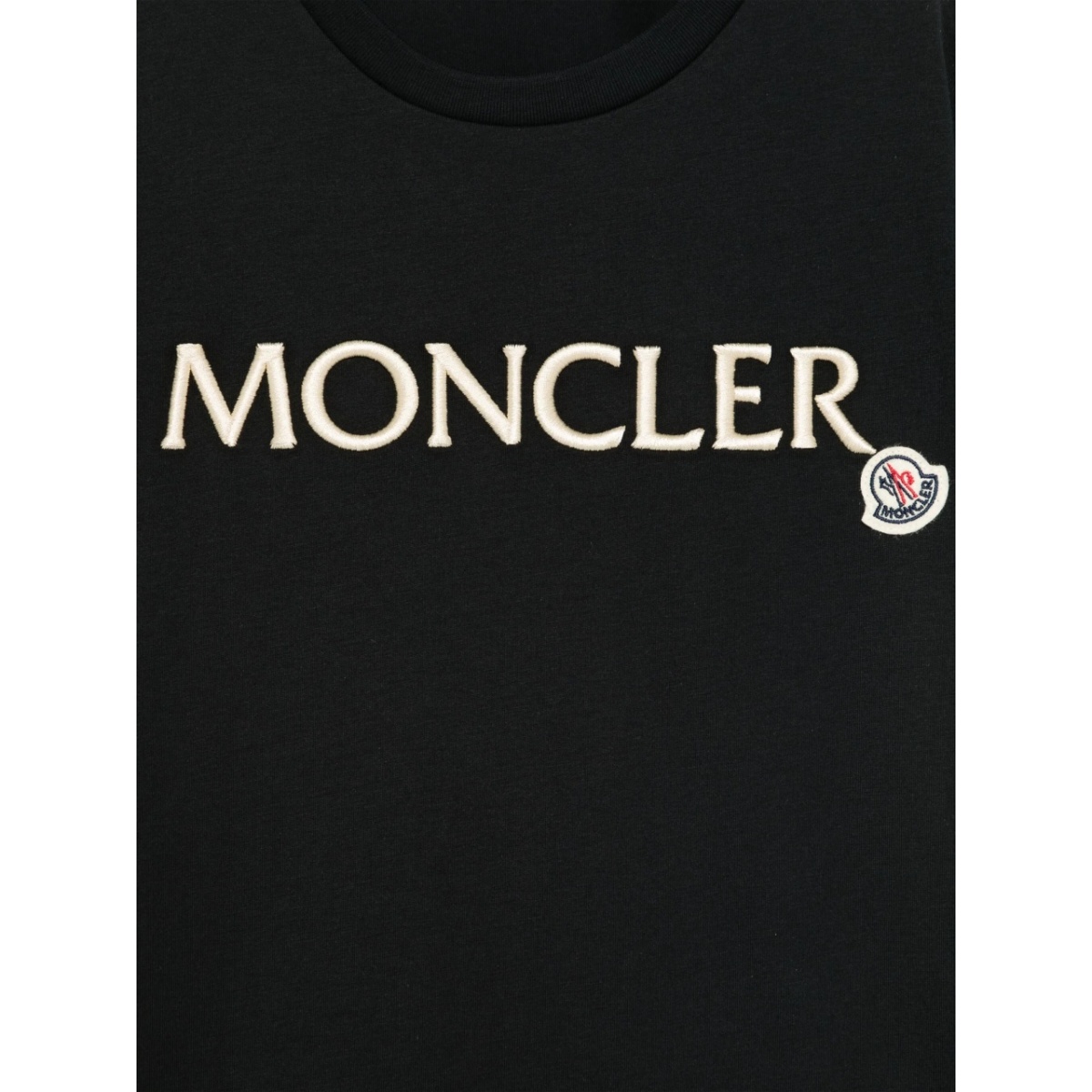 logo-embroidered cotton T-shirt - Img 3