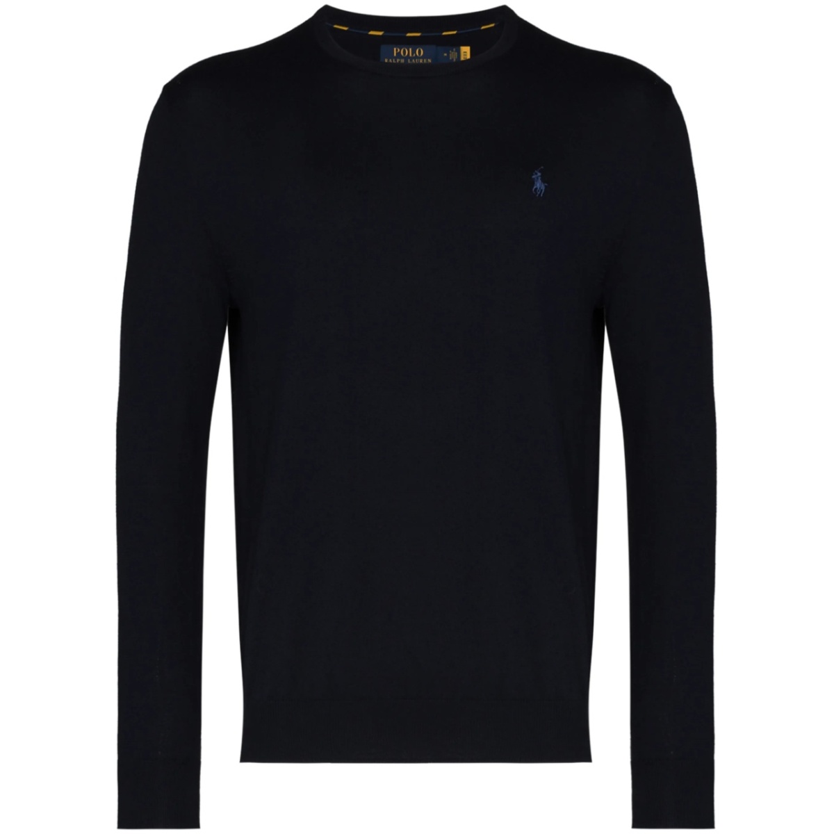 logo-embroidered crewneck jumper