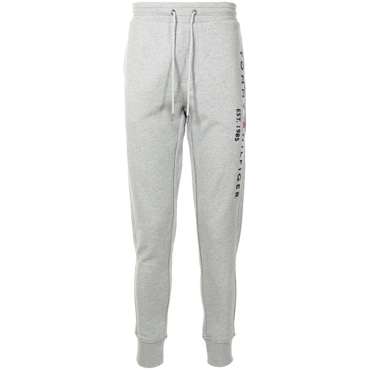 logo-embroidered drawstring cotton track pants