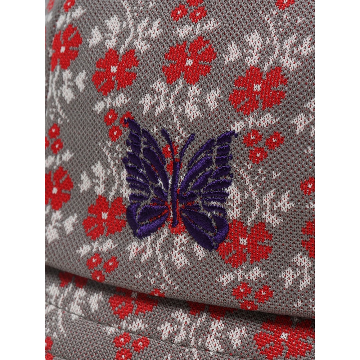 logo-embroidered flower-print bucket hat - Img 4