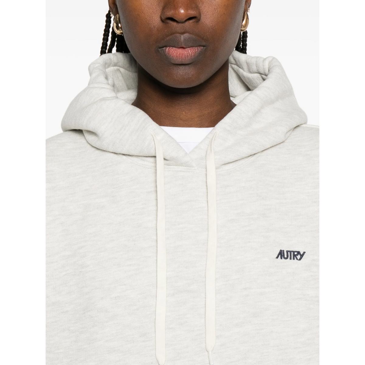 logo-embroidered hoodie - Img 5