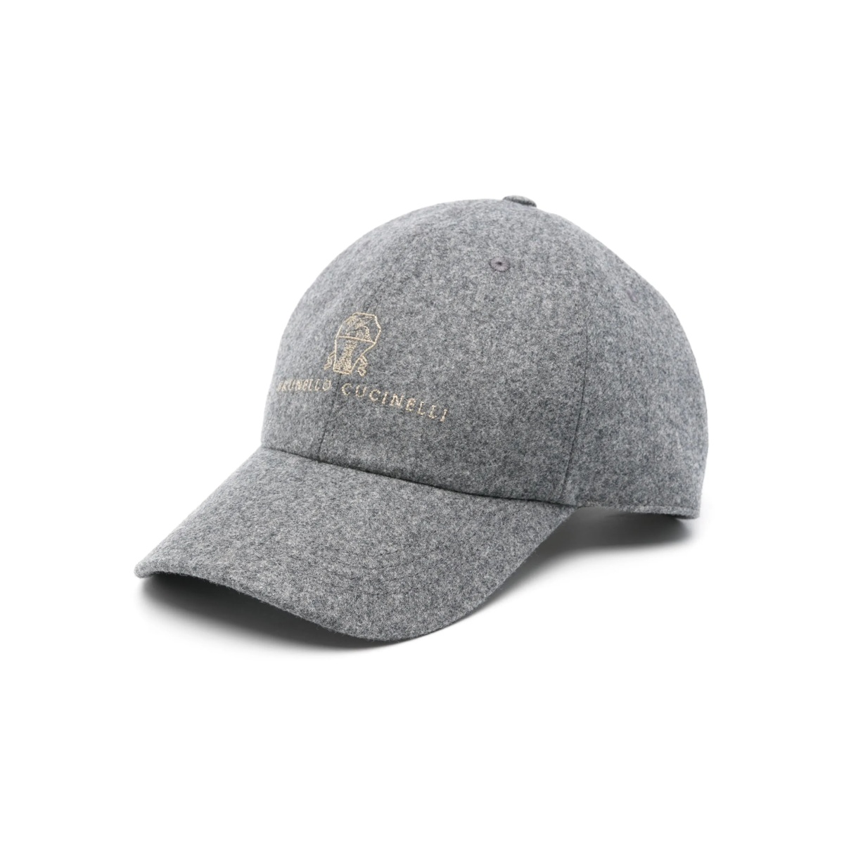 logo-embroidered mélange cap