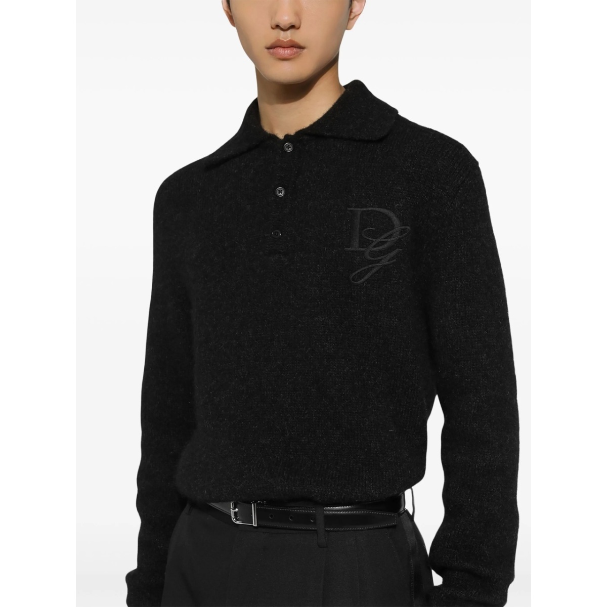 logo-embroidered polo shirt - Img 5