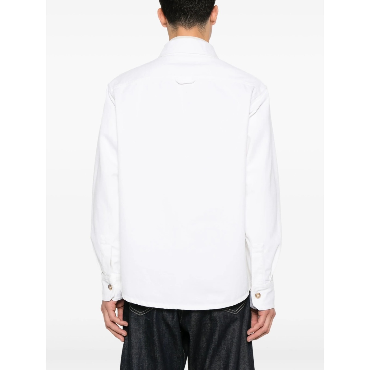 logo-embroidered shirt - Img 4