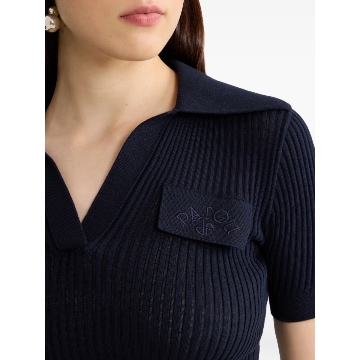logo-embroidered top - Img 5