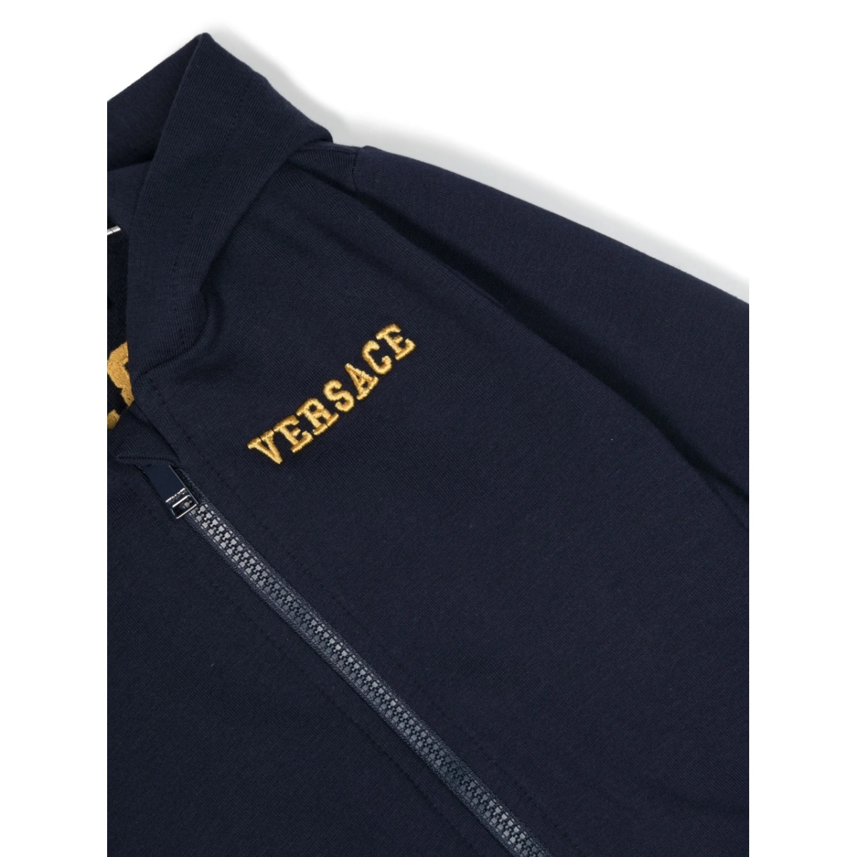 logo-embroidered zipped hoodie - Img 3