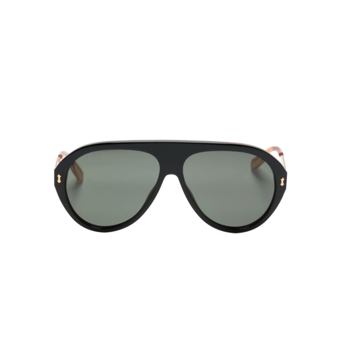 logo-engraved navigator-frame sunglasses