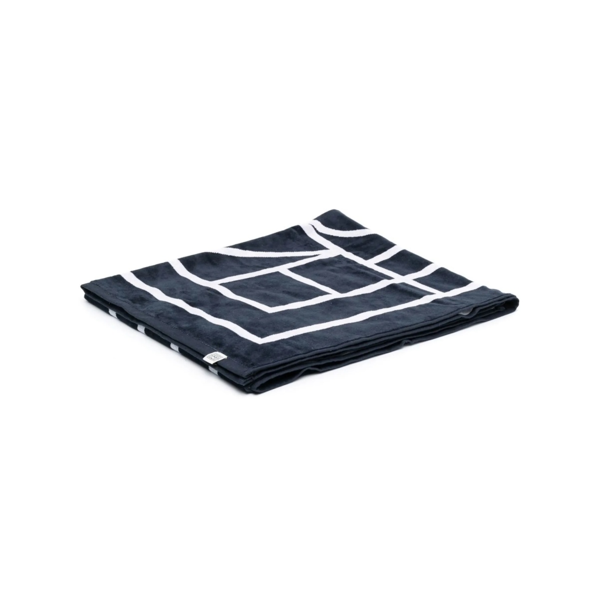 logo-jacquard beach towel