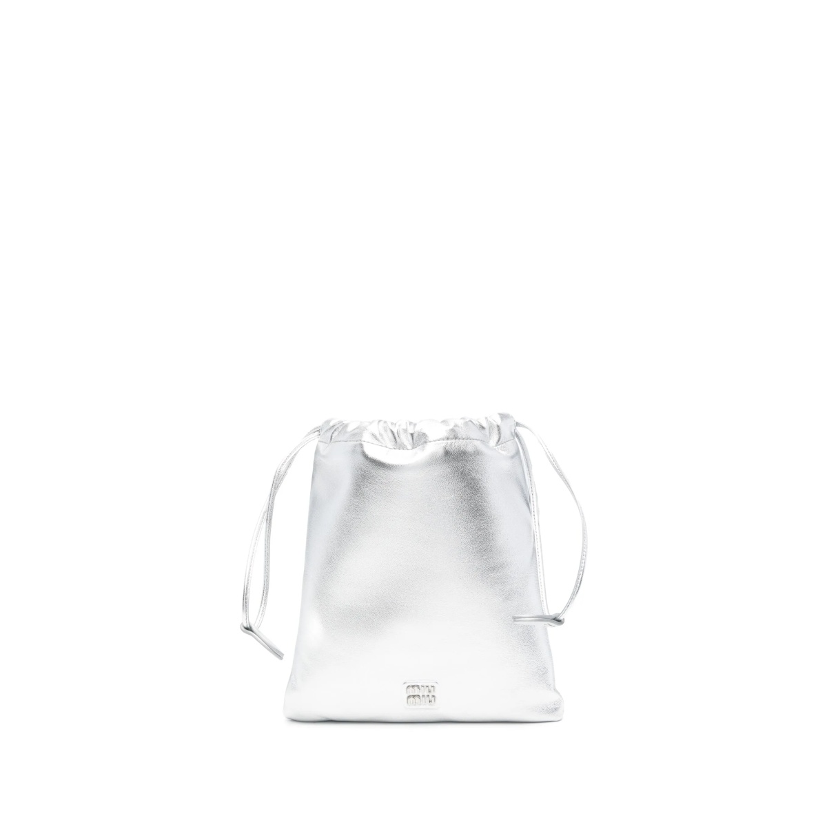 logo-lettering clutch bag