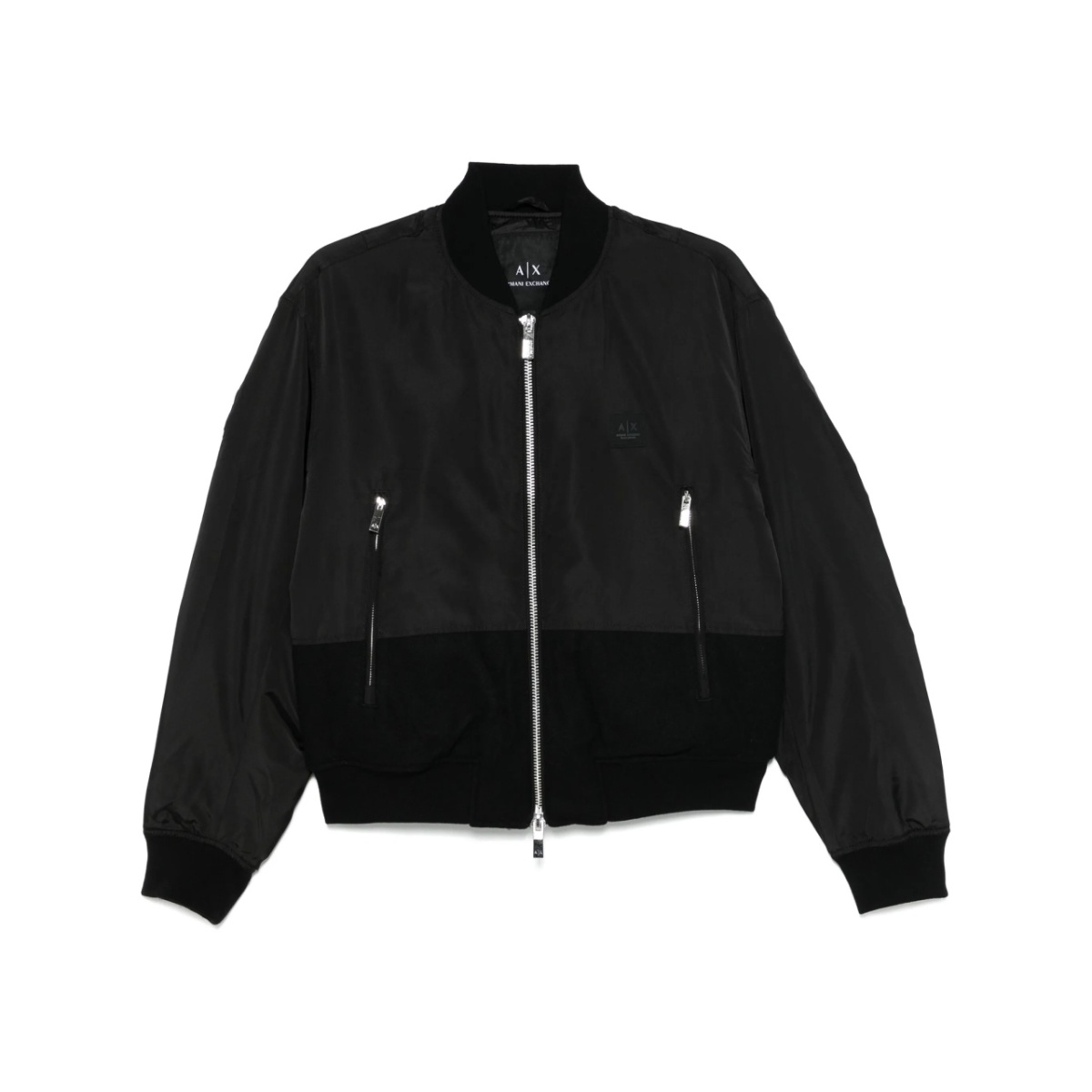 logo-patch bomber jacket