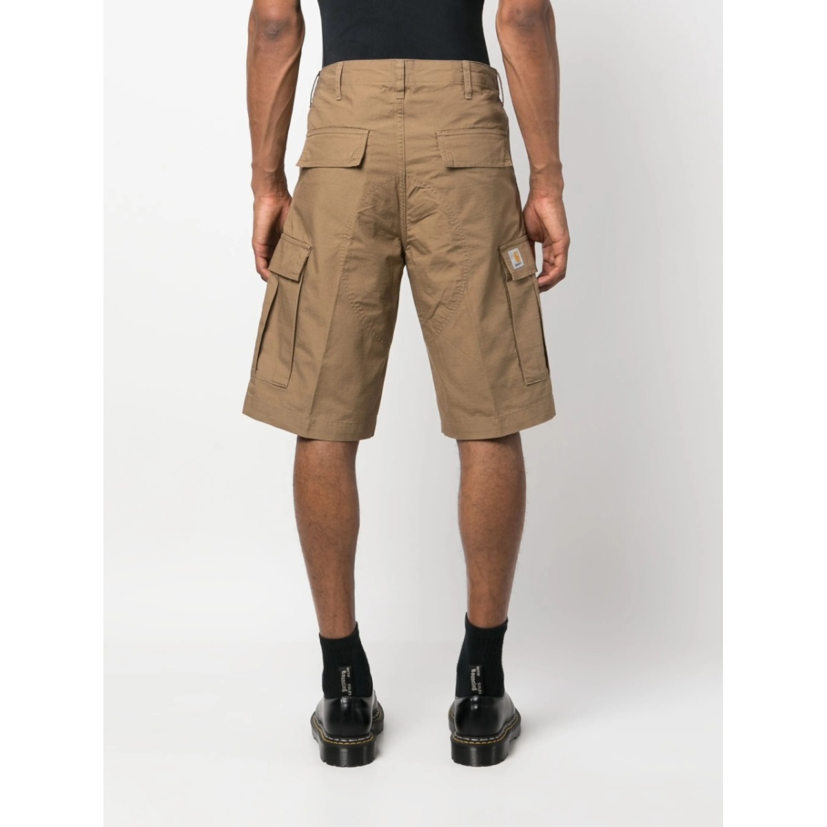 logo-patch cargo shorts - Img 4