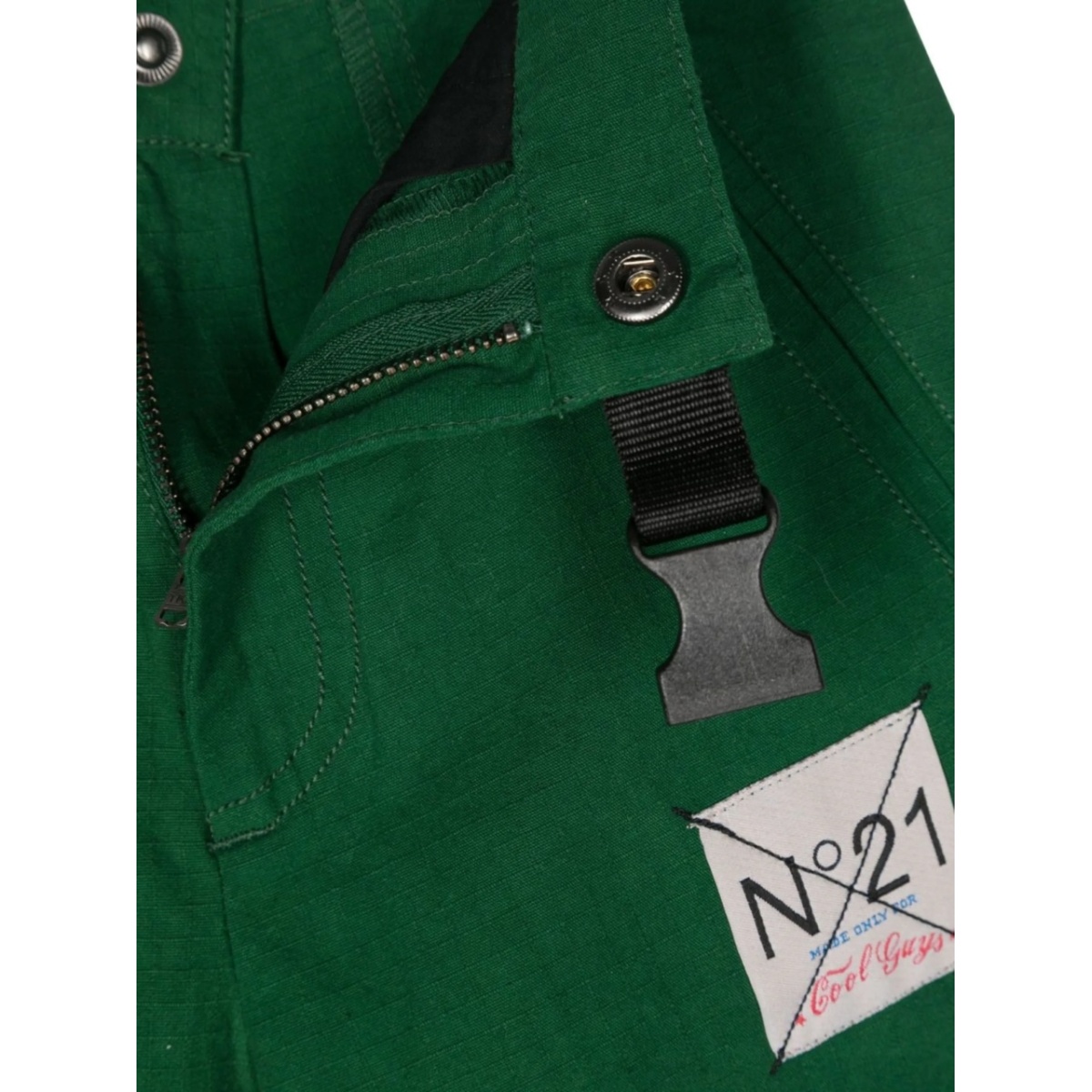 logo-patch cargo trousers - Img 3