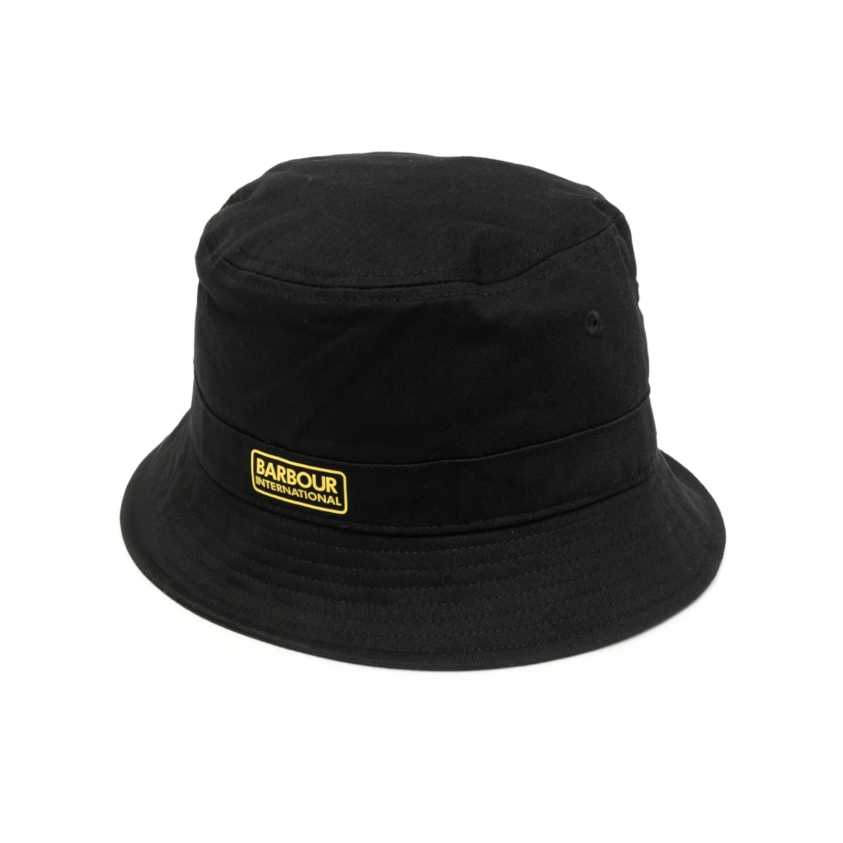 logo-patch cotton bucket hat