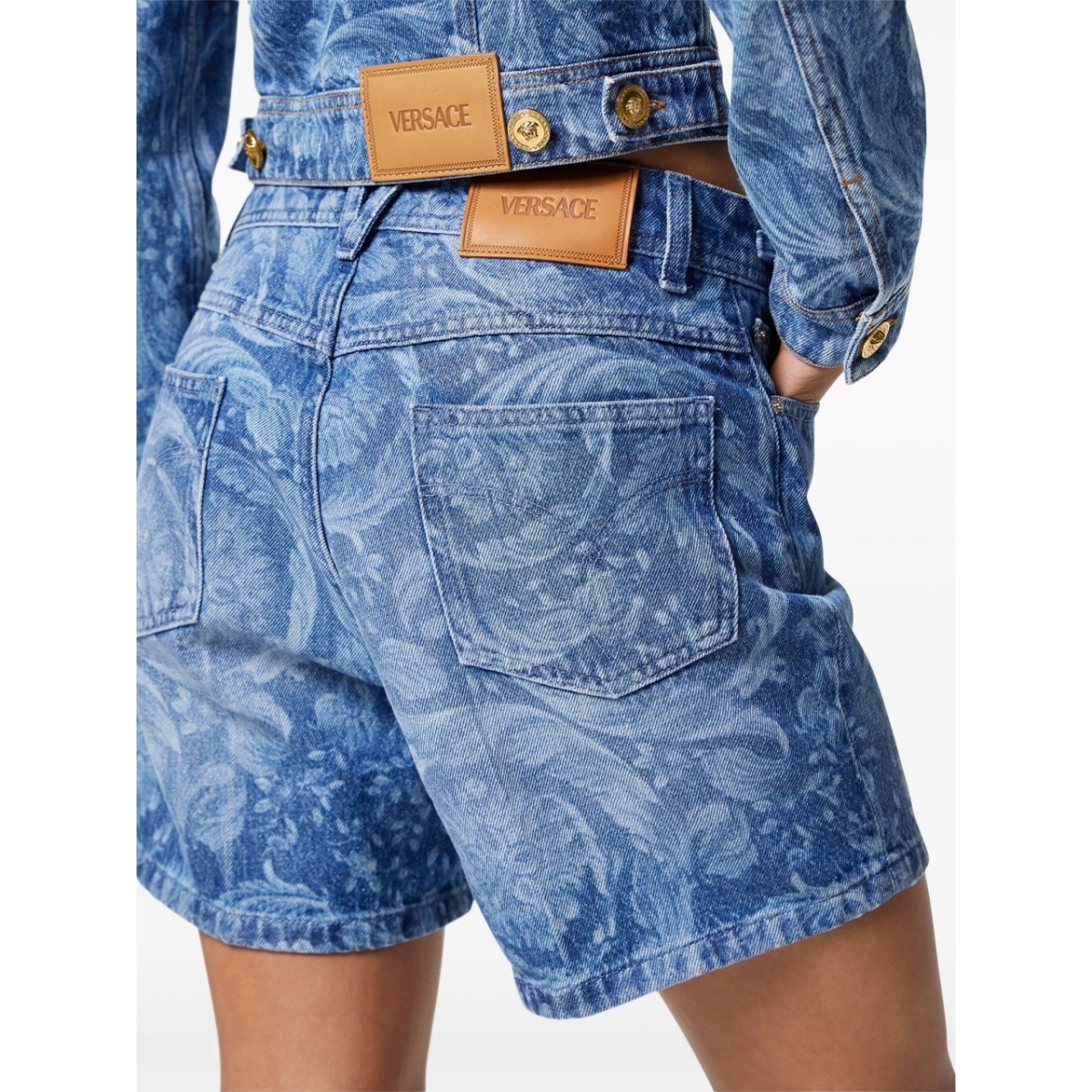 logo-patch cotton shorts - Img 4